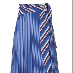Rag and bone blue striped Felix skirt size 2